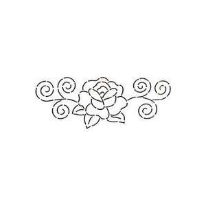 Quilt Stencil Rose & Swirls   3 Pack