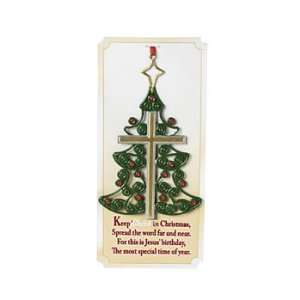 Christmas Tree Cross Ornaments with Cards   Party Decorations 