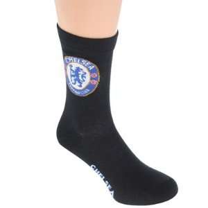 Chelsea FC   Authentic Team Crest Socks 2pk Adult 6 11  