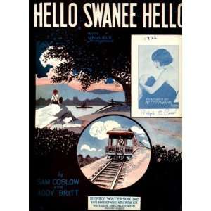  Hello Swanee Hello Vintage 1926 Sheet Music Everything 