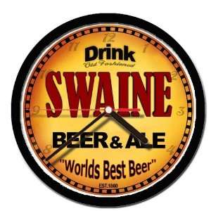  SWAINE beer and ale cerveza wall clock 