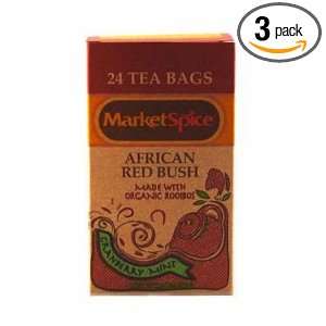 Market Spice Cranberry Mint Rooibos Tea, 24 Count (Pack of 3)  