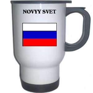  Russia   NOVYY SVET White Stainless Steel Mug 