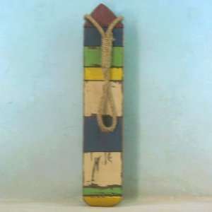  Wooden Thin Multi Color Buoy 25   Wooden Floats & Buoys 