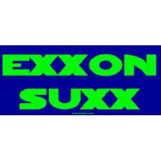  Exxon Suxx Large Bumper Sticker Automotive