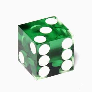  3/4 Green Trans. Precision Casino Craps Dice Toys 