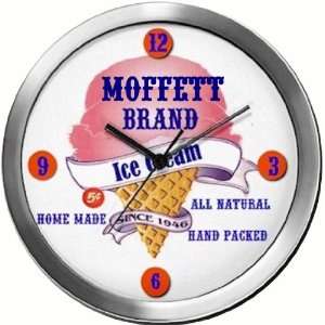  MOFFETT 14 Inch Ice Cream Metal Clock Quartz Movement 