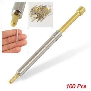  Amico 100 Pcs 2.4mm Flat Tip Spring Test Probes Pin 38mm 