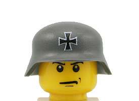 10 x Brickarms Custom Lego Minifigure Weapons   WWII Helmet Pack 