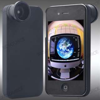 Super Quality Detachable Fisheye Lens with hard case for iPhone 4 4S 
