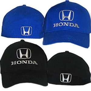 Honda Logo Flex Fit Cotton Twill Mens Hat Blue  Sports 