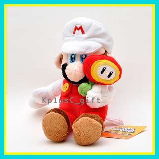 S115 Super Mario Bros Plush Mario Mushroom Fire 7   