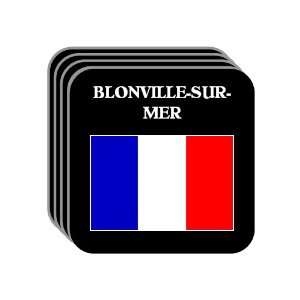  France   BLONVILLE SUR MER Set of 4 Mini Mousepad 