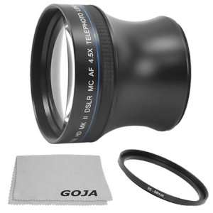  4.5X 58MM Super Telephoto Lens + 1 Adapter Ring 52MM 58MM 