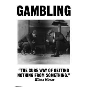  Gambling 16X24 Canvas