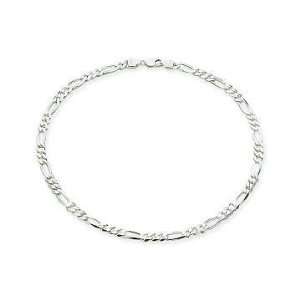  Sterling Silver Mens 22 inch Figaro Necklace Jewelry