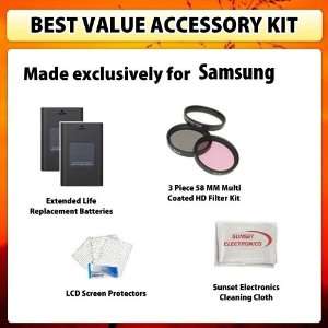  Best Value Accessory Kit For Samsung NX 10 NX10 Digital 