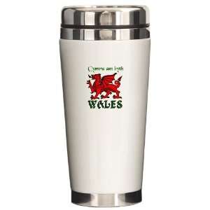  Cymru am byth Flag Ceramic Travel Mug by 
