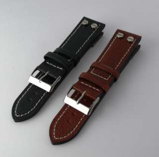   Aviator Watch Straps   Genuine Leather Suitable for Fixed Lugs  