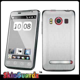BRUSHED METAL DECAL SKIN TO COVER YOUR HTC EVO 4G CASE  