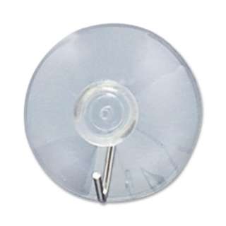 Suction Cup, w/Hook, 1 3/4 Cup Clip, Clear