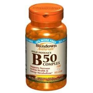  Vitamin B 50 COMPLEX TAB T/R SDWN Size 60+12 Health 
