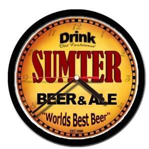  SUMTER beer and ale cerveza wall clock 