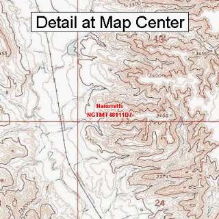   Topographic Quadrangle Map   Naismith, Montana (Folded/Waterproof