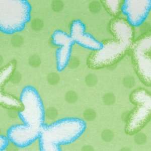   100% Cotton 10yd D/R Butterflies Green/Teal Arts, Crafts & Sewing