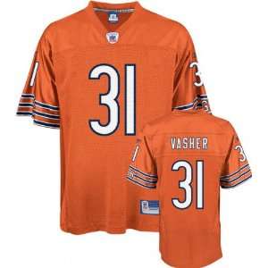  Nathan Vasher Orange Reebok NFL Premier Chicago Bears 