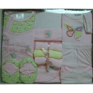 10 Piece Baby Gift Set for Girls with Photo Keepsake Box 