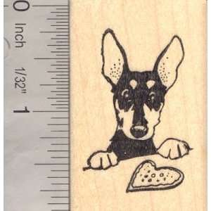  Valentine Rat Terrier with Sugar Cookie Rubber Stamp Arts 