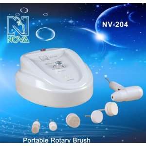 NV 204 PORTABLE ROTARY BRUSH SKIN CLEANING SYSTEM INCLUDES 5 DIFFERENT 