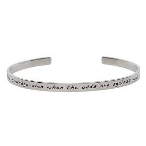  Have Courage When Odds Are Against You Bracelet Eves 