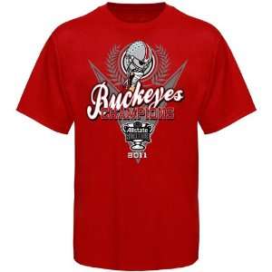  NCAA Ohio State Buckeyes Scarlet 2011 Sugar Bowl Champions 