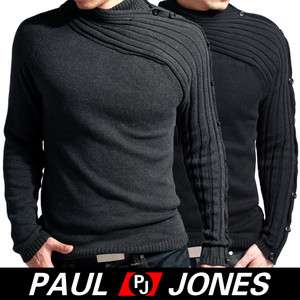 Stunning Design PJ Mens Fashion Slim Fit bottoming Knit sweate, New 