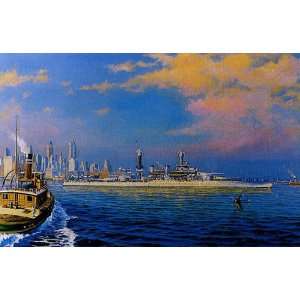  USS California   James Flood   Naval Art