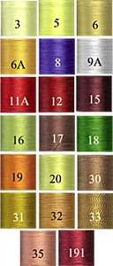   SILK THREAD 24 colors Available Fly Tying & Rod Building  
