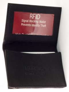   Protect MENS Black Leather CARD HOLDER Student Wallet 70AF  