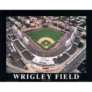 Chicago Cubs Wrigley Field Stadium Aerial Picture MLB, Standard Frame 