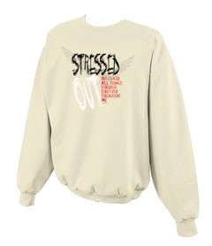 Stressed Out Angel Wings Christian Sweatshirt S  5x  