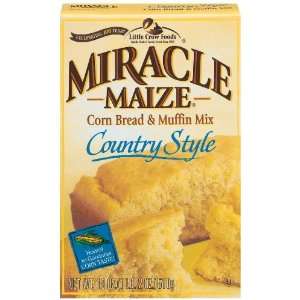 Miracle Maize Corn Bread & Muffin Mix, Country Style, 18 oz (Pack of 