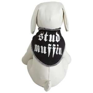 Ruff Ruff & Meow Stud Muffin Bandana   Black   Large (Quantity of 4)