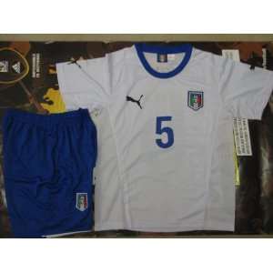  Kids Italy Away Cannavaro # 5 Jersey+shorts Everything 