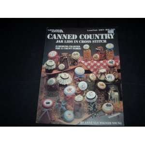  Leisure Arts Caned Country Jar Lids in Cross Stitch Arts 