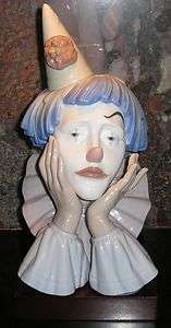 RETIRED LLADRO JESTER CLOWN CLOWN HEAD MINT CONDITION WITH BOX 