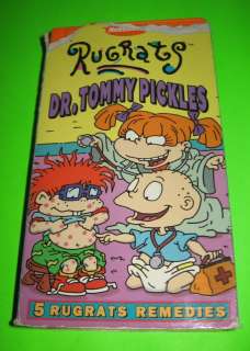 Rugrats Dr Tommy Pickles VHS 5 Remedies Video Tape  