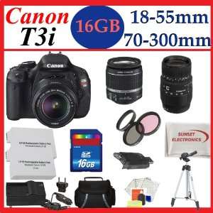  Lens + Sigma 70 300mm f/4 5.6 DG Macro Telephoto Zoom Lens for Canon 