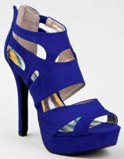   GAZE 239 High Heel Platform Cut Out Stiletto Sandal Bootie Shoes