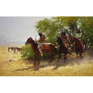 Howard Terpning   The Stragglers Canvas Giclee 